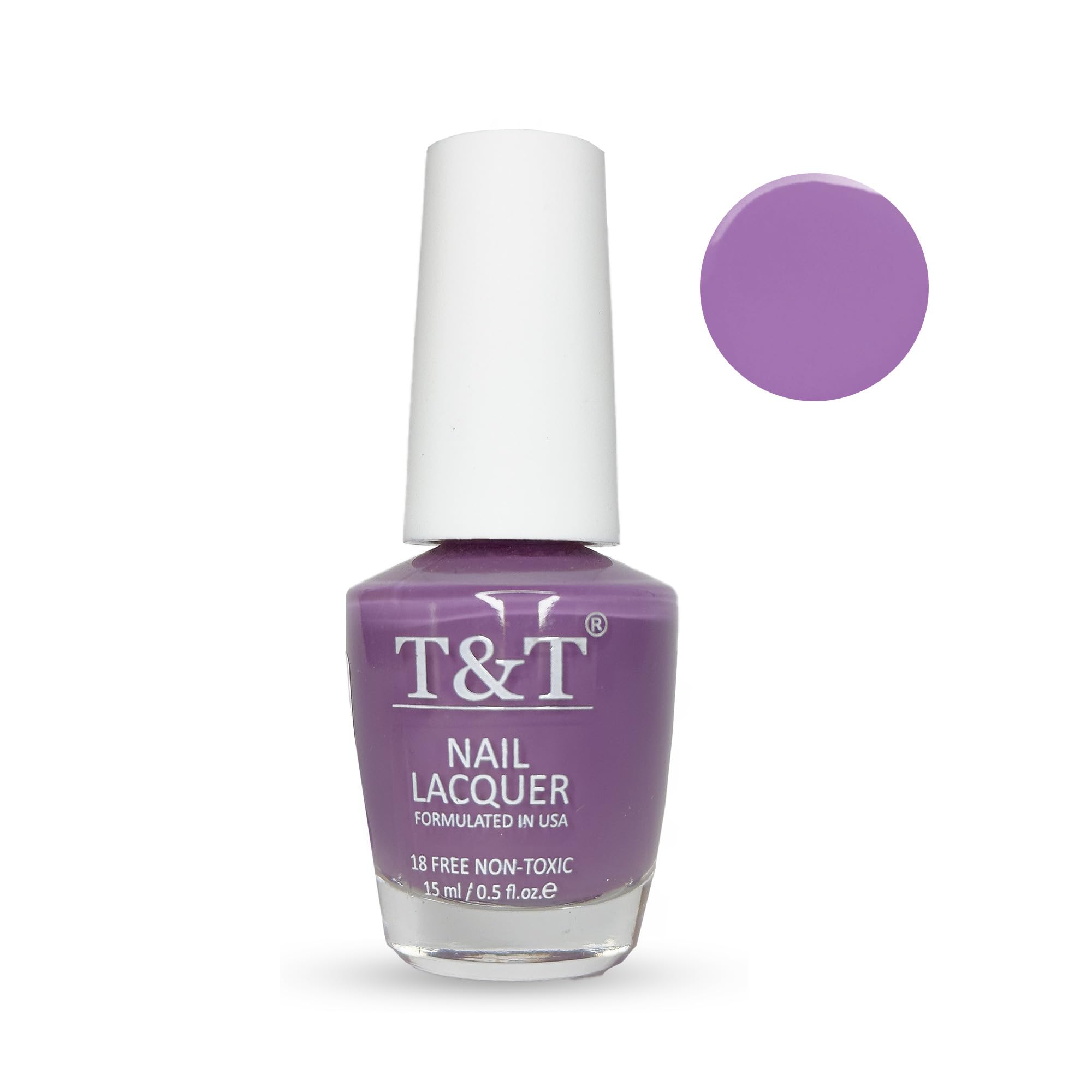 T&T New York Nail Lacquer Polish 15ml|Drag kween | TNT-NL013 | Purple| Vegan |High Glossy Finish | Fast drying | Long Lasting stay | Toxic Free |No Harmful Chemicals | Cruelty Free | Easy to Apply