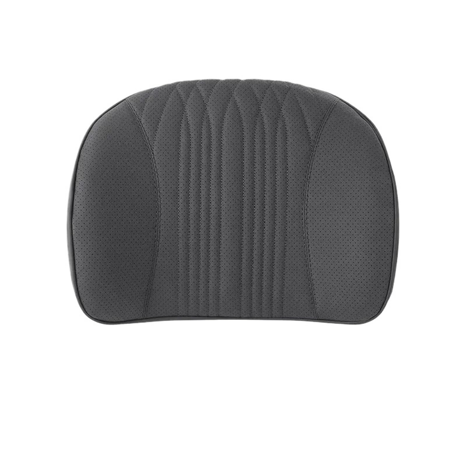 Skórzana poduszka zagłówka i podparcia lędźwiowego do samochodu, ochraniacz szyi, lateksowa poduszka pod głowę i oparcie(Waist support Noble Black)