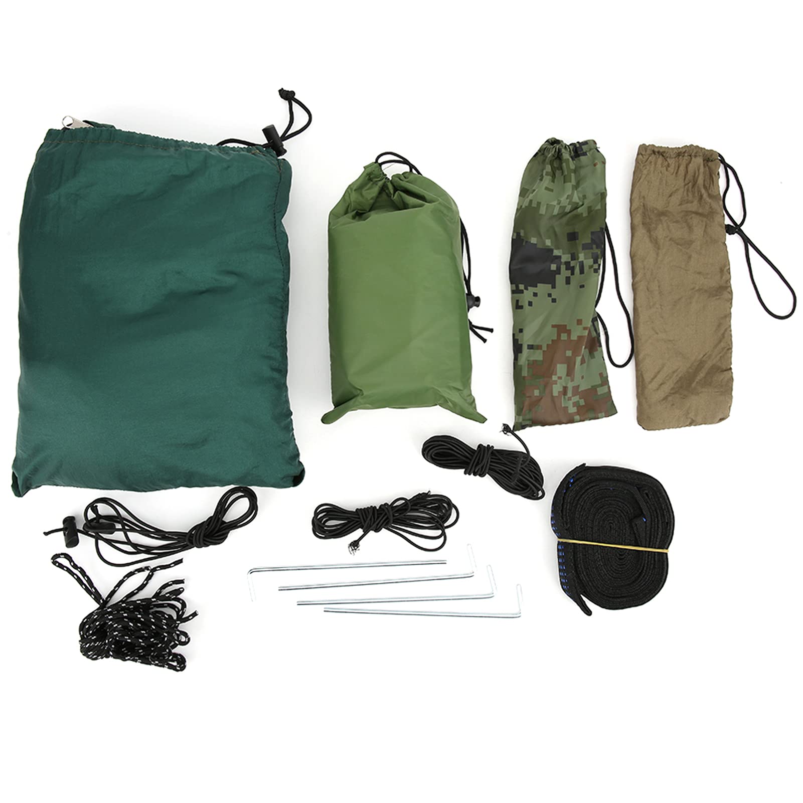 Yosoo Health Gear Amaca Portatile, Amaca Sospesa in Nylon con Zanzariera e Tettoia, Carico 300 Kg 290 X 140 Cm, Doppia Cerniera 3 Cuciture Ad Ago, per Campeggio, Viaggio, Giardino, Cortile