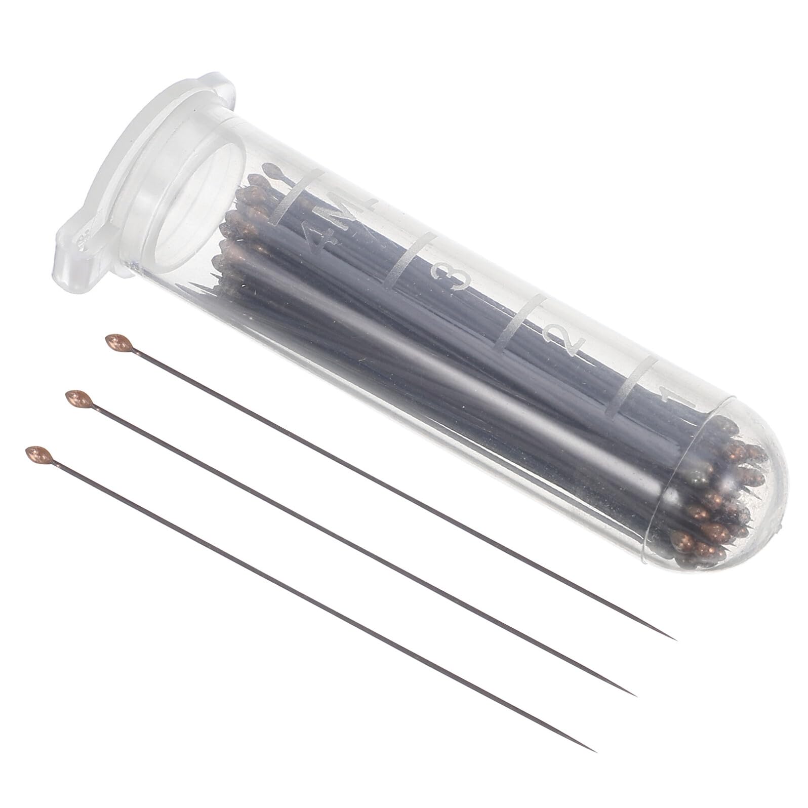 FRCOLOR Épingles Entomologiques Noires en Acier Inoxydable, Kit D’aiguilles de Fixation pour Spécimens D’insectes, Amortissement Précis Anti-reflets, Accessoires pour Laboratoire