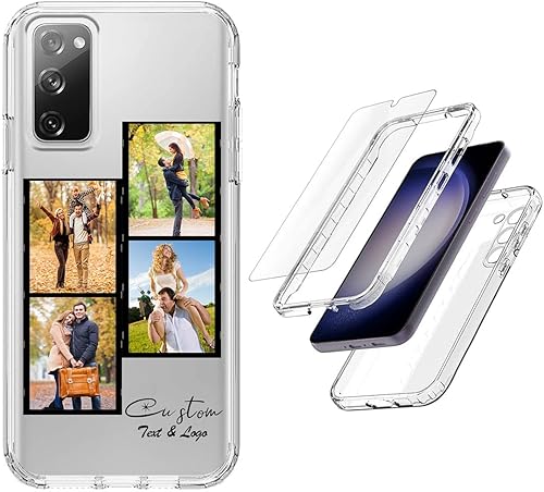 Vista 123 de Funda transparente 3 en 1 diseñada para teléfono Galaxy S21, Plus/Ultra/FE 5G Samsung, capas protectoras híbridas [protector de pantalla] Borrar 05