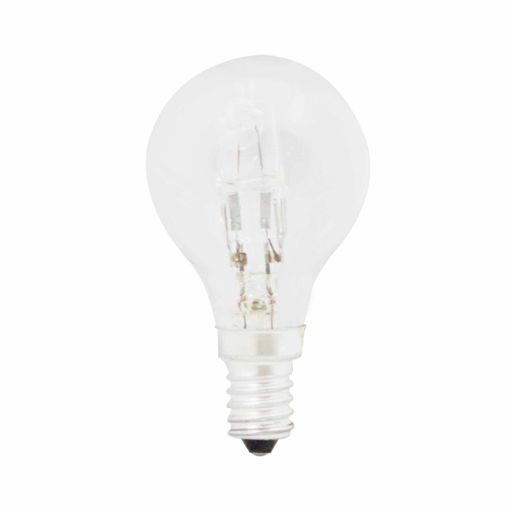Status 42 W Small Edison Screw Cap Halogen Round Bulb - Transparent