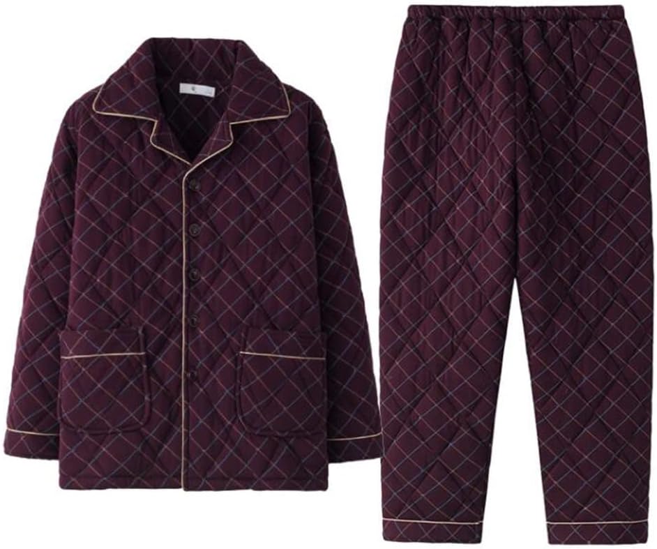 Cotton Autumn And Winter Pajamas Men's Thickened Home Service Suit Men