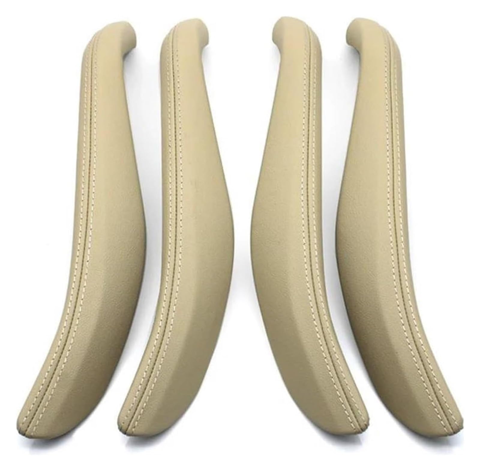 Fangziqq Beige 4Pcs Set For 5 Series G30 G31 M5 F90 2017-2023 Left Right Pull Handle Outer Cover Car Inner Door Handle(Beige 4Pcs Set)