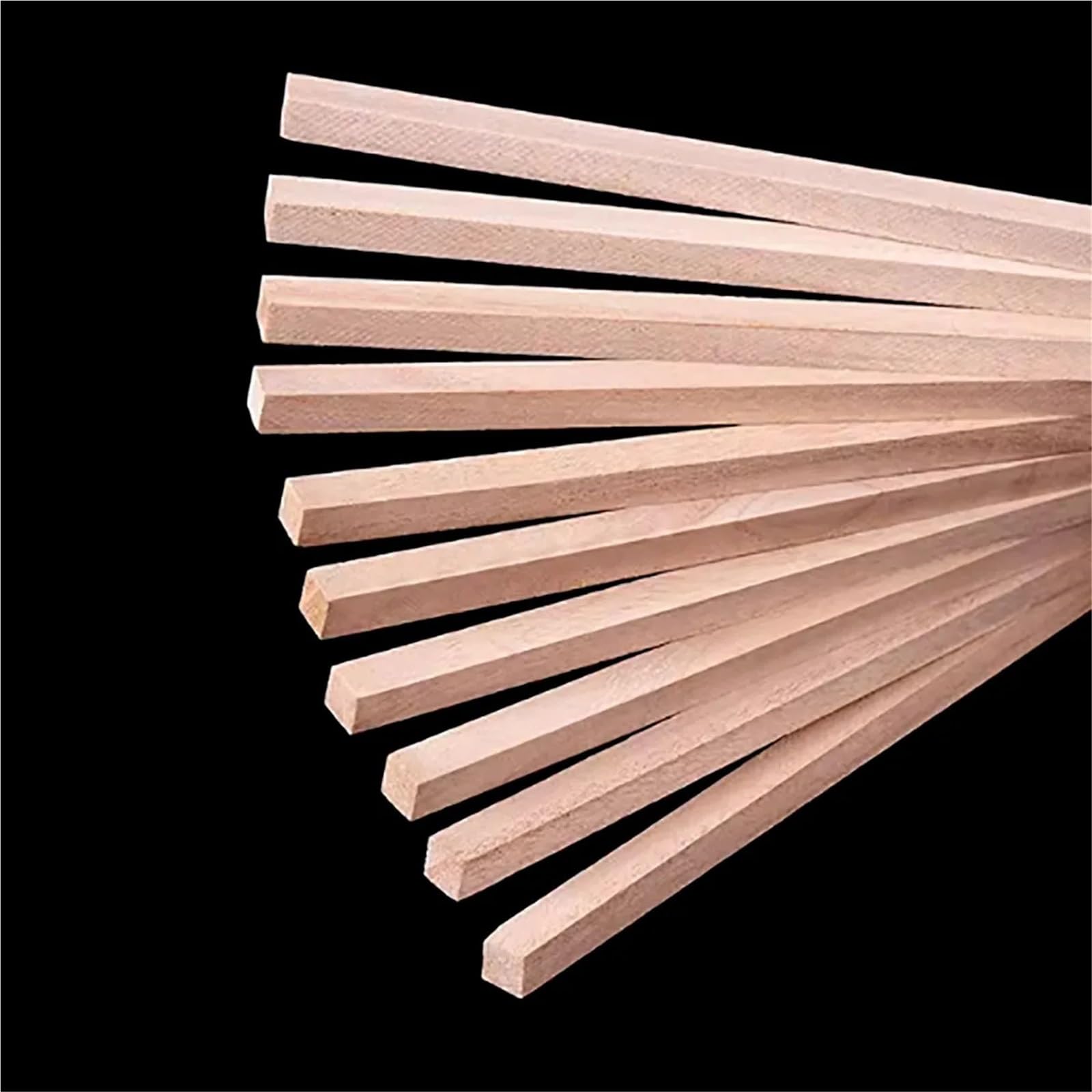 Batonnet En Bois Bâton Carré En Bois De Balsa, Fabrication De Modèles, 8x8mm, Longueur 50/80/100/130/150mm(80cmX8x8mm 10pcs)