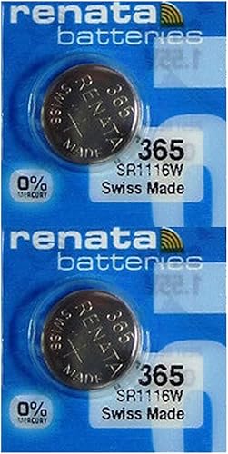 Renata 365 SR1116W Baterías 1.55 V Óxido de Plata 365 Batería de reloj (2 unidades)