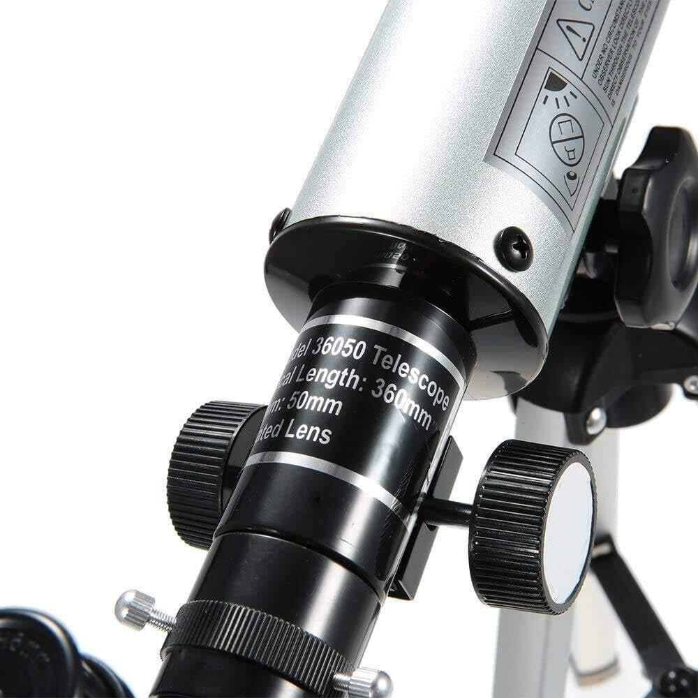 Refractor Telescope for Adults Beginners,360mm Focal Length, All-Glass Coated Optics, Portable, Easy Assembly