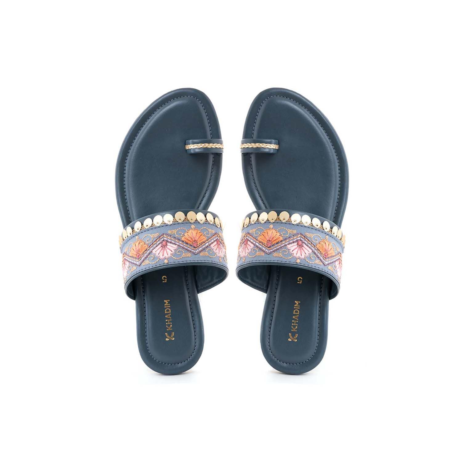 Khadims Blue Flat Slip On Sandal for Women (1061459) (B0CZXN4CDG) Amazon Price History, Amazon Price Tracker