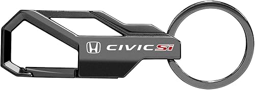 Miniatura 2 de iPick Image Honda Civic Si Gunmetal gris (negro), llavero de metal