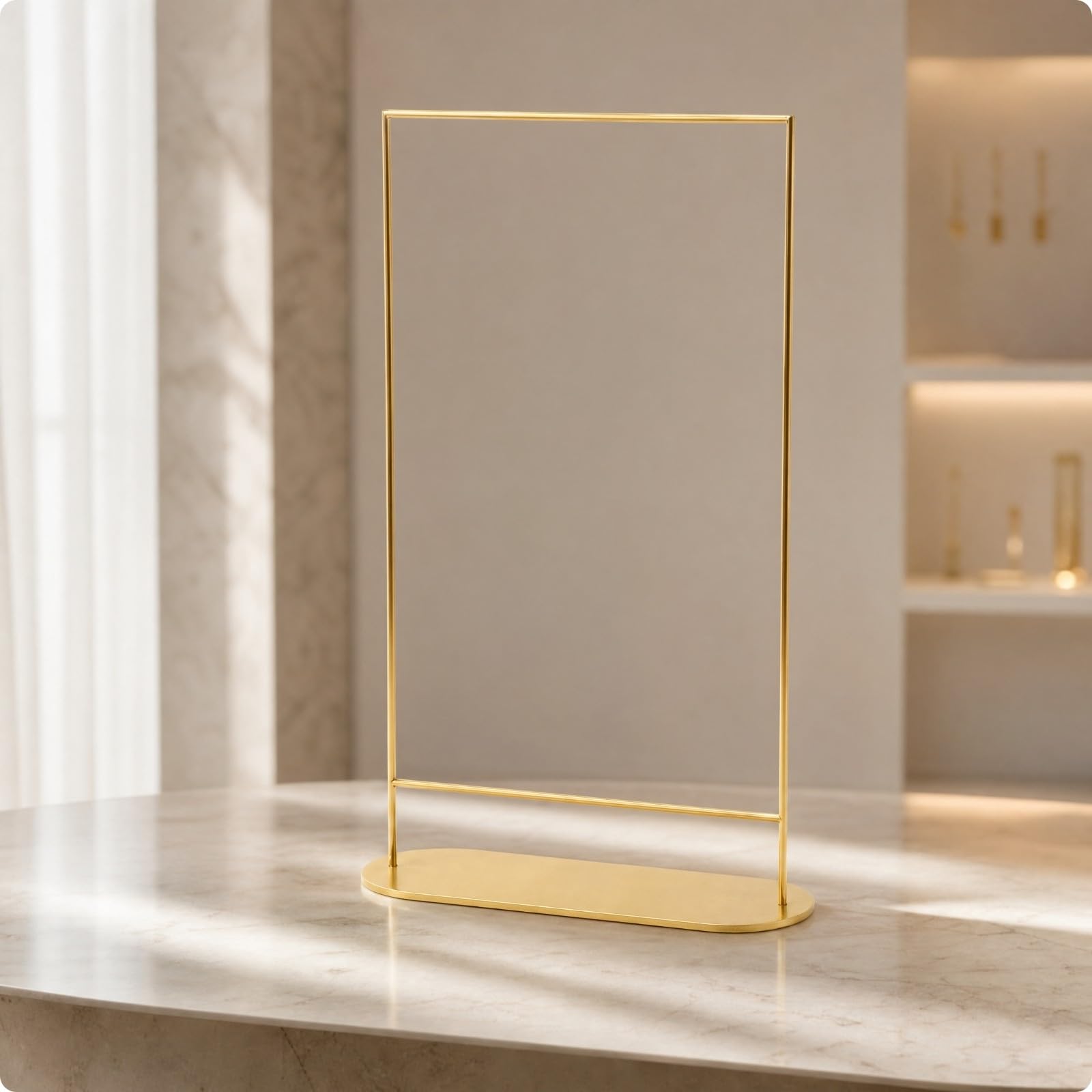 Portagioie da Tavolo in Metallo Elegante | Durevole, Portagioie a Sospensione in Metallo, Robusto, per Studio Fotografico, Spogliatoio, Argento