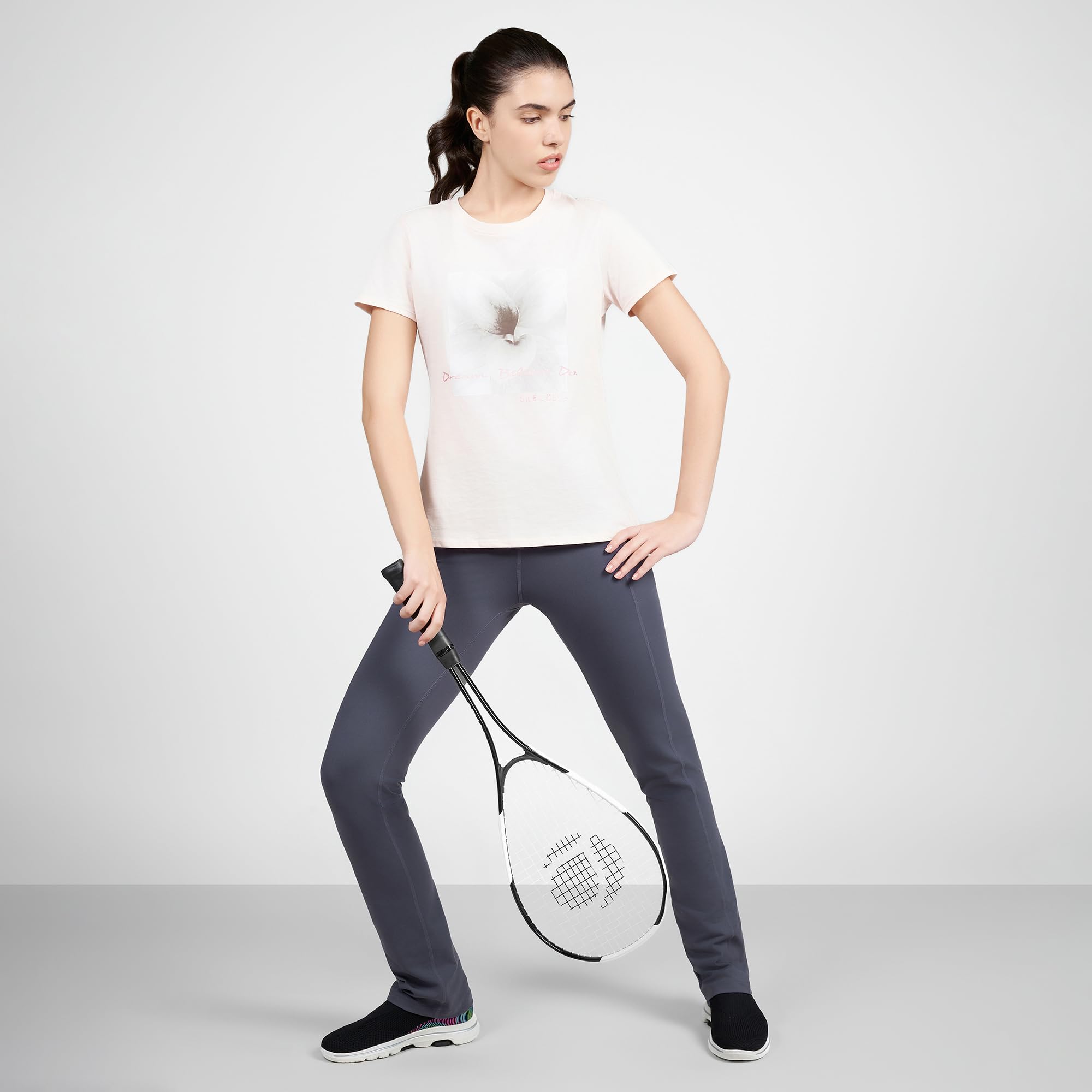 Skechers - Pantaloni Gowalk, Leggings Donna | Goga Max Soletta 5GEN Ammortizzante, Leggera, Flessibile, Lavabile in Lavatrice, Vegan