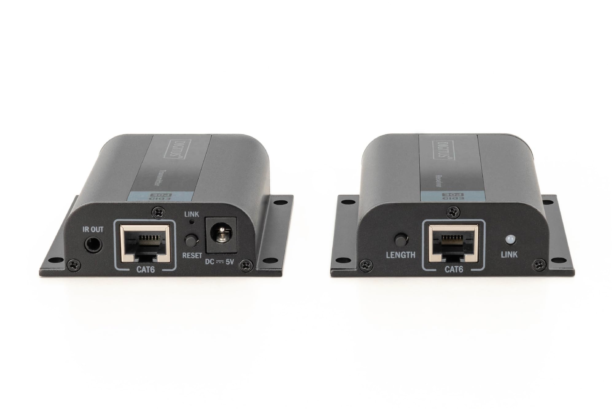 DIGITUS DS-55100-1 Estensore HDMI Full HD 1080p 60 Hz 50 m cavo LAN Set Trasmettitore Ricevitore Loop-Out IR HDCP 1.2a