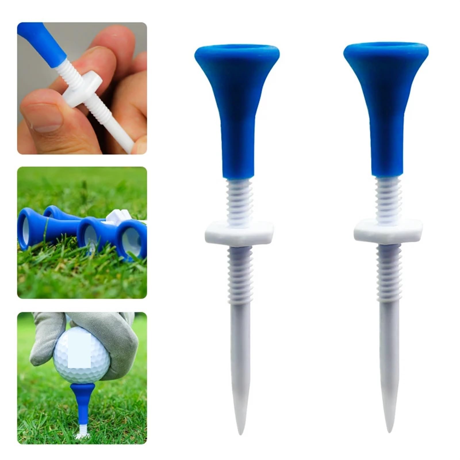 Golf Tee 50PcsGolf Tee Golf Outdoor Training Ball Stehen Golf Kunststoff Ball Abschlag Unten Golf Ball Halter Golf Zubehör FüR Einen Idealen Abschlag