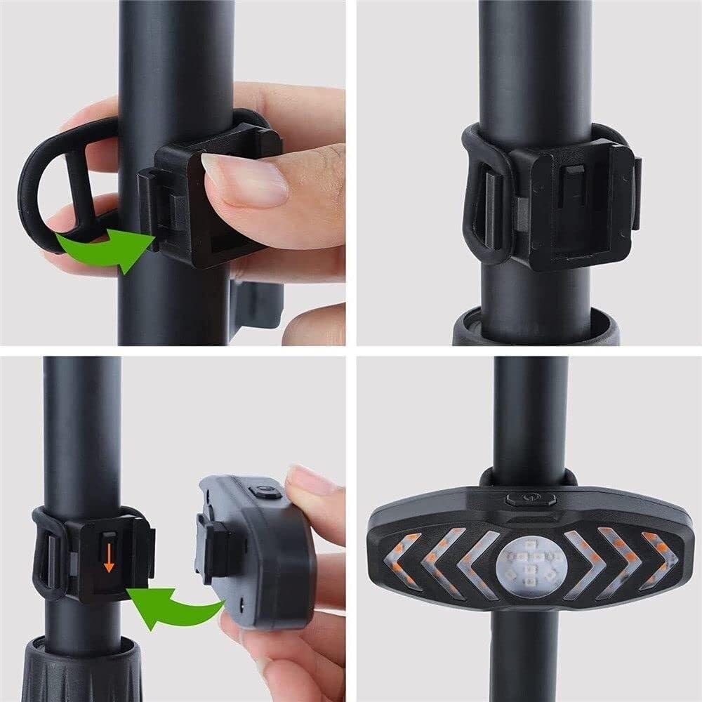 Przenośny bezprzewodowy pilot USB do roweru tylne światła rowerowe kierunkowskaz tylne światło rowerowe wskaźnik LED