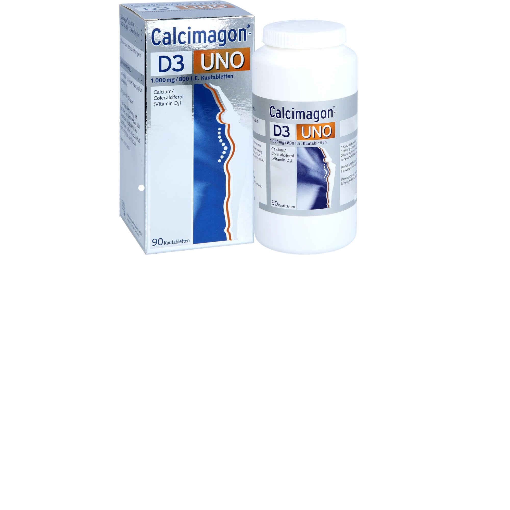 Calcimagon D3 Uno Kautabletten, 90 St. Tabletten