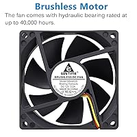 Vista 2 de GDSTIME 80mm 8cm CPU Fan, 80mm x 25mm Brushless DC 12V 3PIN Brushless PC Computer Case Cooling Fan