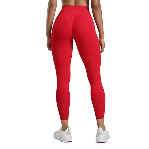 CRZ YOGA Secretsculpt Butterlift Workout Leggings 25" - No Front Seam High Waisted Womens Yoga Pants Booty Scrunch Butt