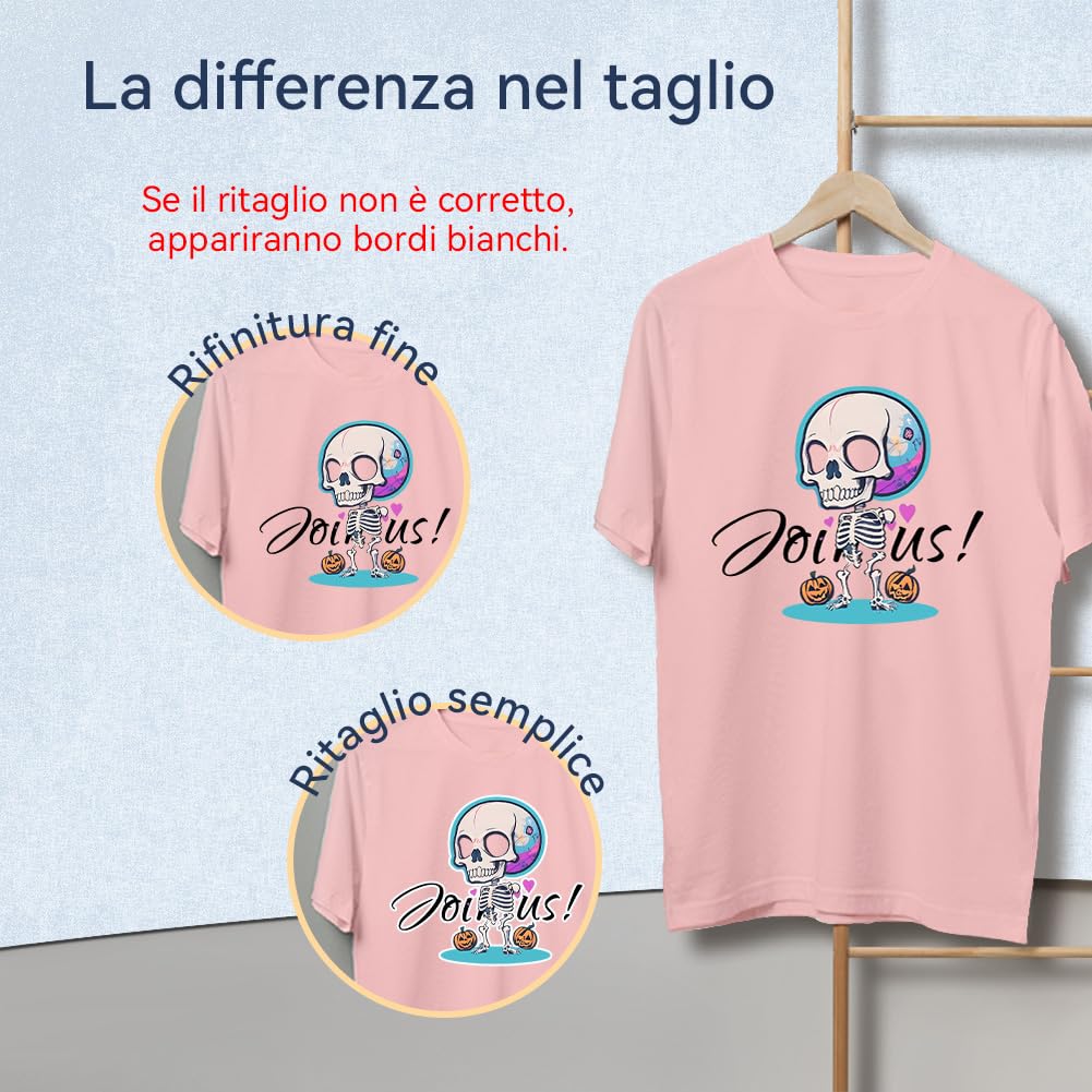 WinnerTransfer A4X10,Carta per trasferimento in Tessuto per Cotone Leggero, stampanti a Getto d'inchiostro e Laser, Carta per trasferimento in Tessuto,transfer paper, Colore: Bianco