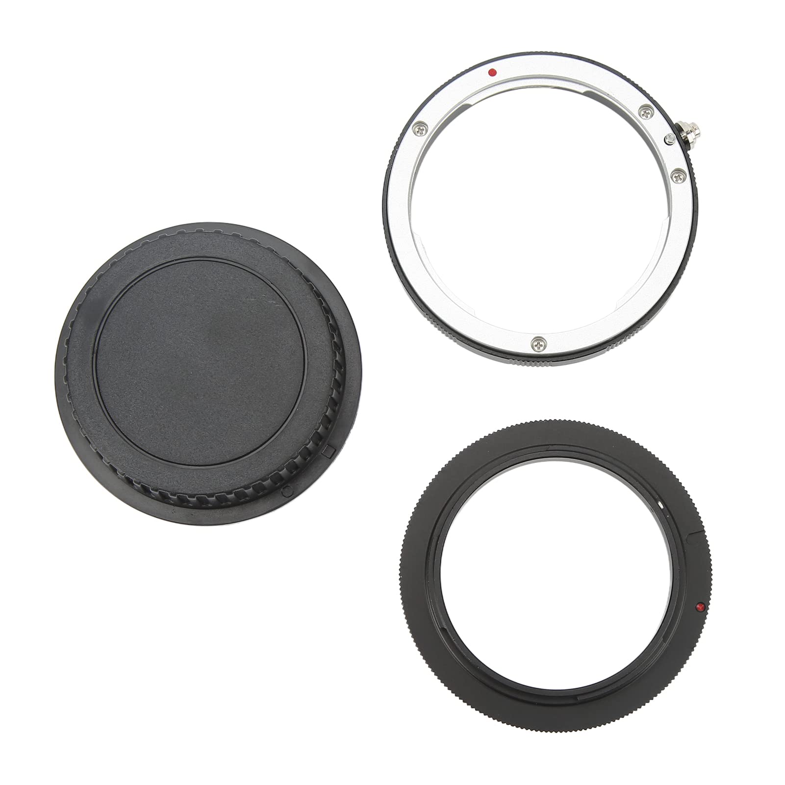 Fydun Pierścień Adaptera Odwróconego Makro 58 Mm Adapter Obiektywu do Mocowania Aparatu Pierścień Ochronny i Osłona Tylnego Mocowania Obiektywu Filtr z Gwintem 58 Mm do Montażu EF