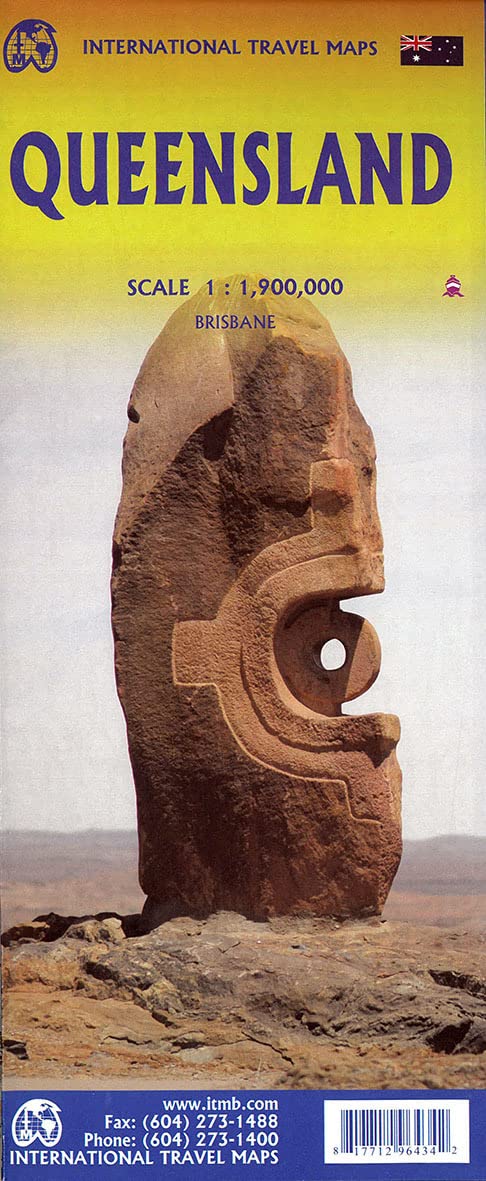 Queensland: ITM Travel Reference Map 1:900000