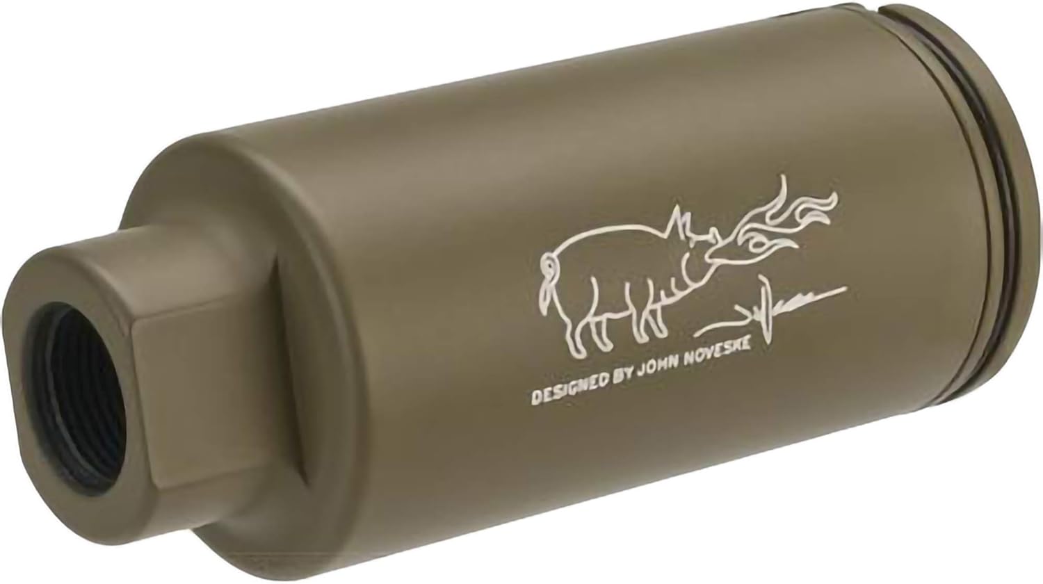 Evike - EMG Noveske KX3 Adjustable Sound Amplifier FauxHider (Color: Flat Dark Earth Tan / 14mm Negative)