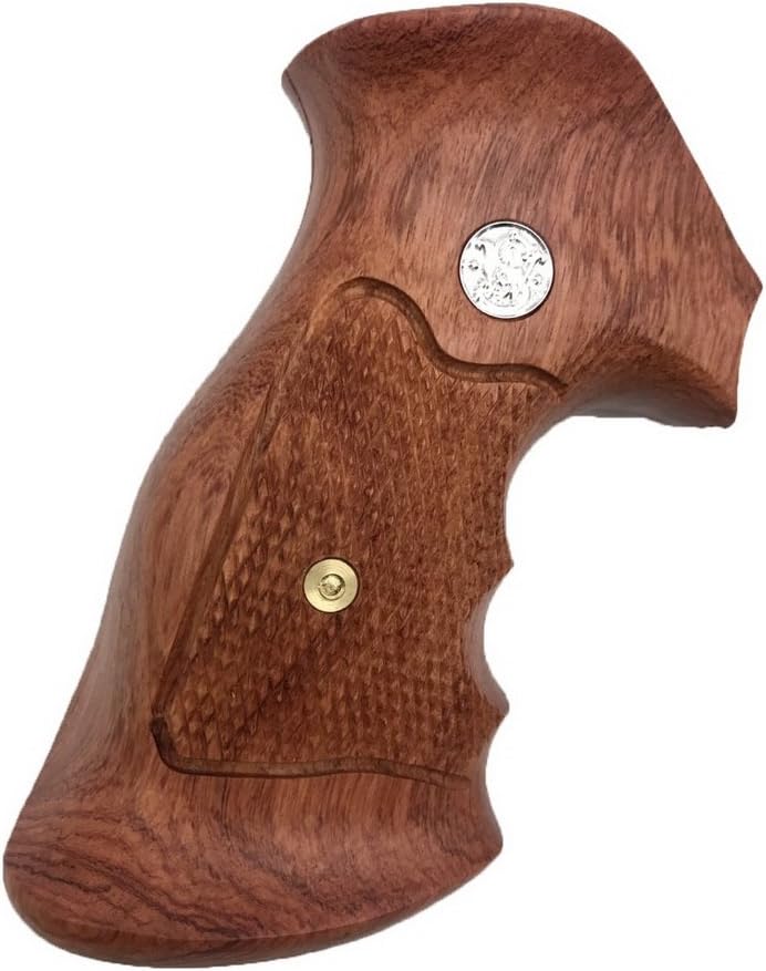 Wood Grips Compatible with S&W N Frame Round Butt Grips Model 22 25 29 325 327 329 520 610 625 627 629 Hard Wood Handcraft Gift #NRW25