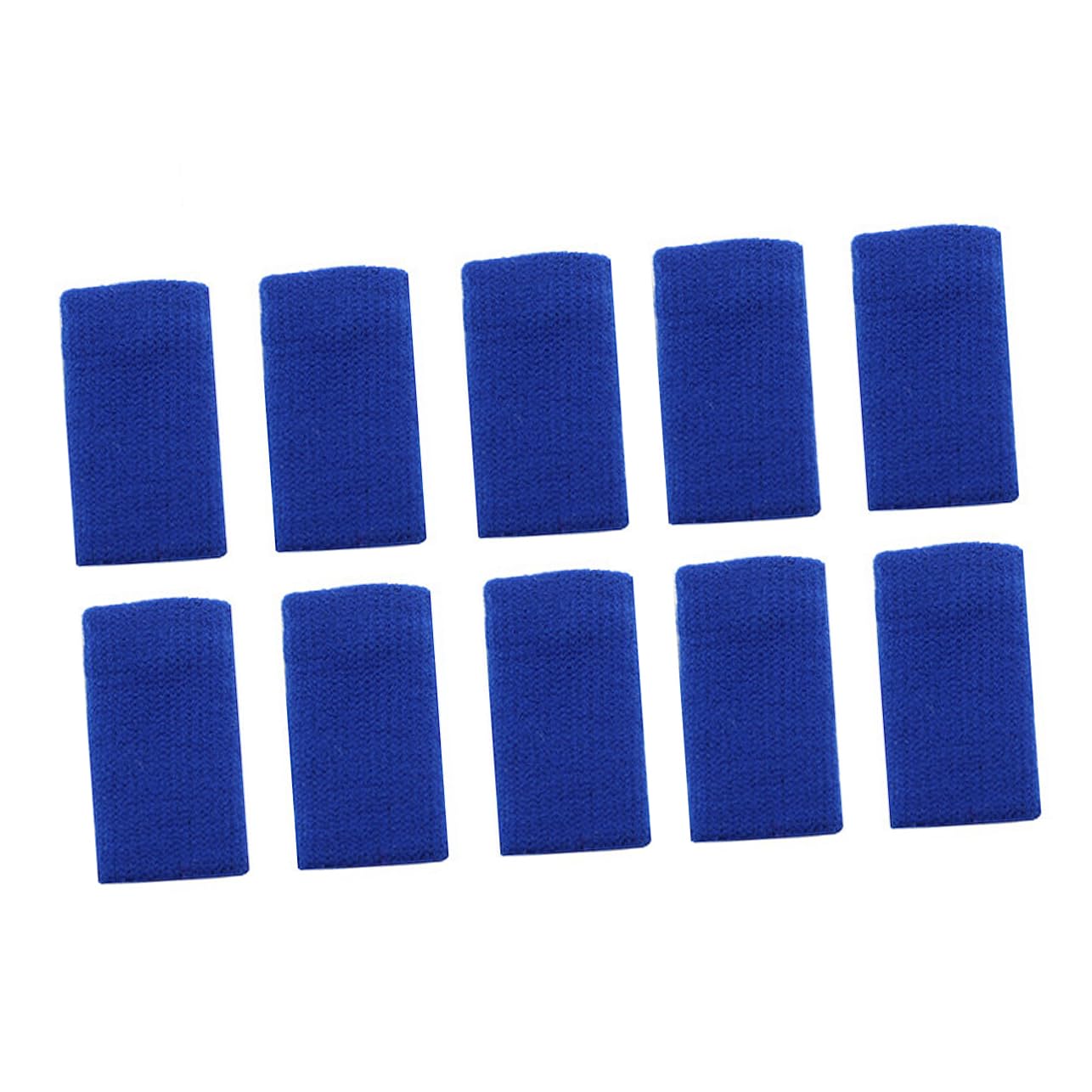 IWOWHERO 20Pcs Nylon Finger Protectors Elastic Finger Sleeves for Volleyball Basketball Support Braces for Finger Injury Prevention Black Blue
