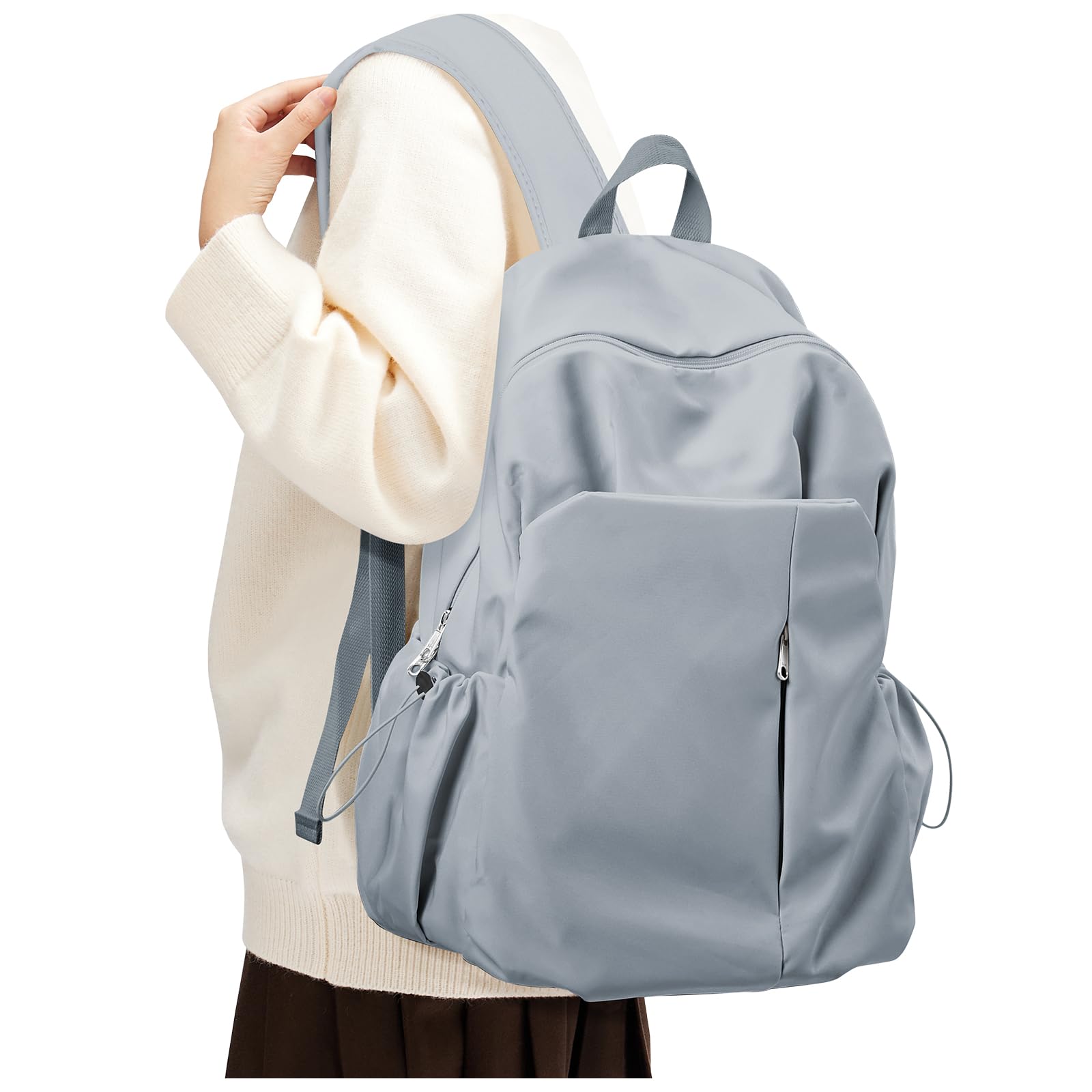 Small Backpack for School Girls Kids Women Waterproof Bookbag Cute High School Backpack for Men Teen Boys Lightweight