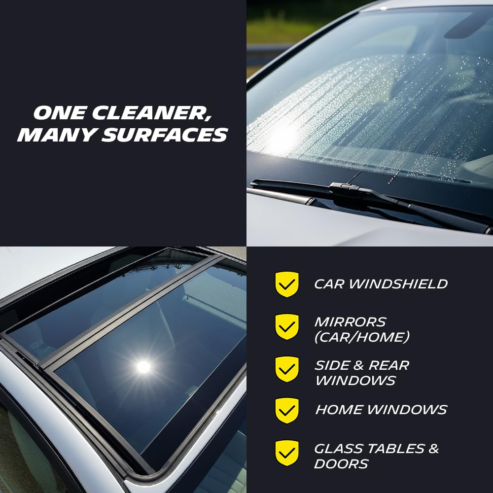 MICHELIN Glass Cleaner Spray 500ml | Streak-Free Shine for Car Windows, Windshields & Mirrors | Removes Dirt, Smudges & Oily Film | Quick Drying, Residue-Free, Safe on Tinted & Regular Glass - Image 5 thumbnail