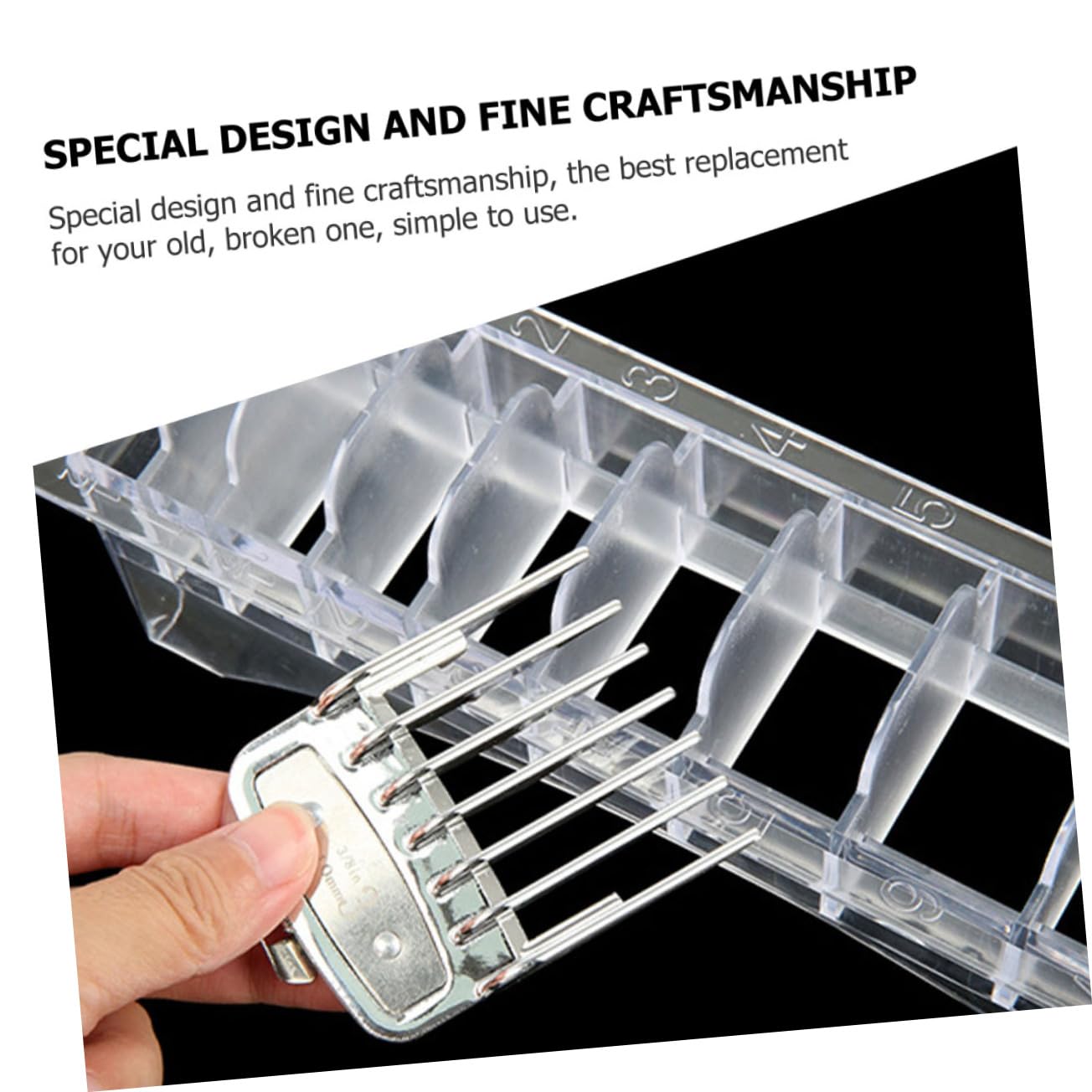 SOESFOUFU 2 Pcs Clipper Guard Holder Stand Barber Supplies Clipper Comb Holder Case