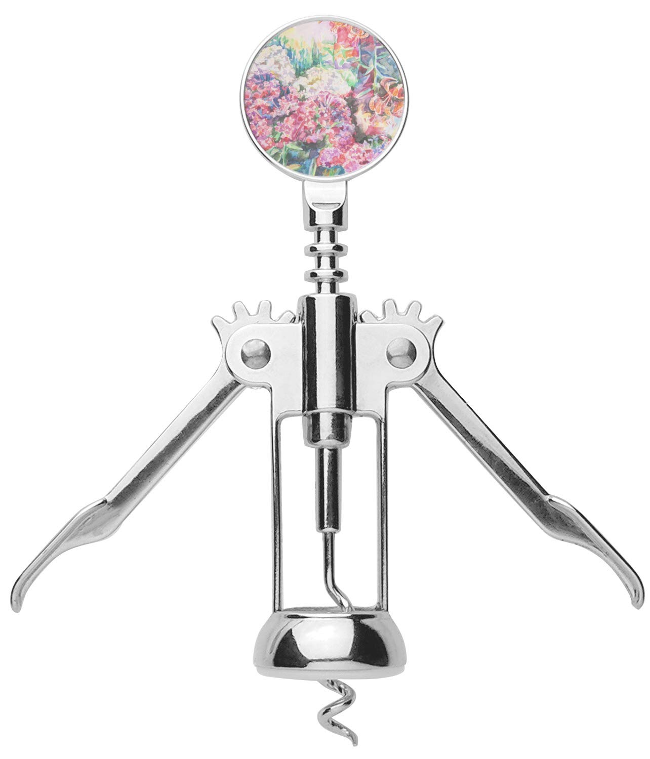 Personalized Watercolor Floral Corkscrew