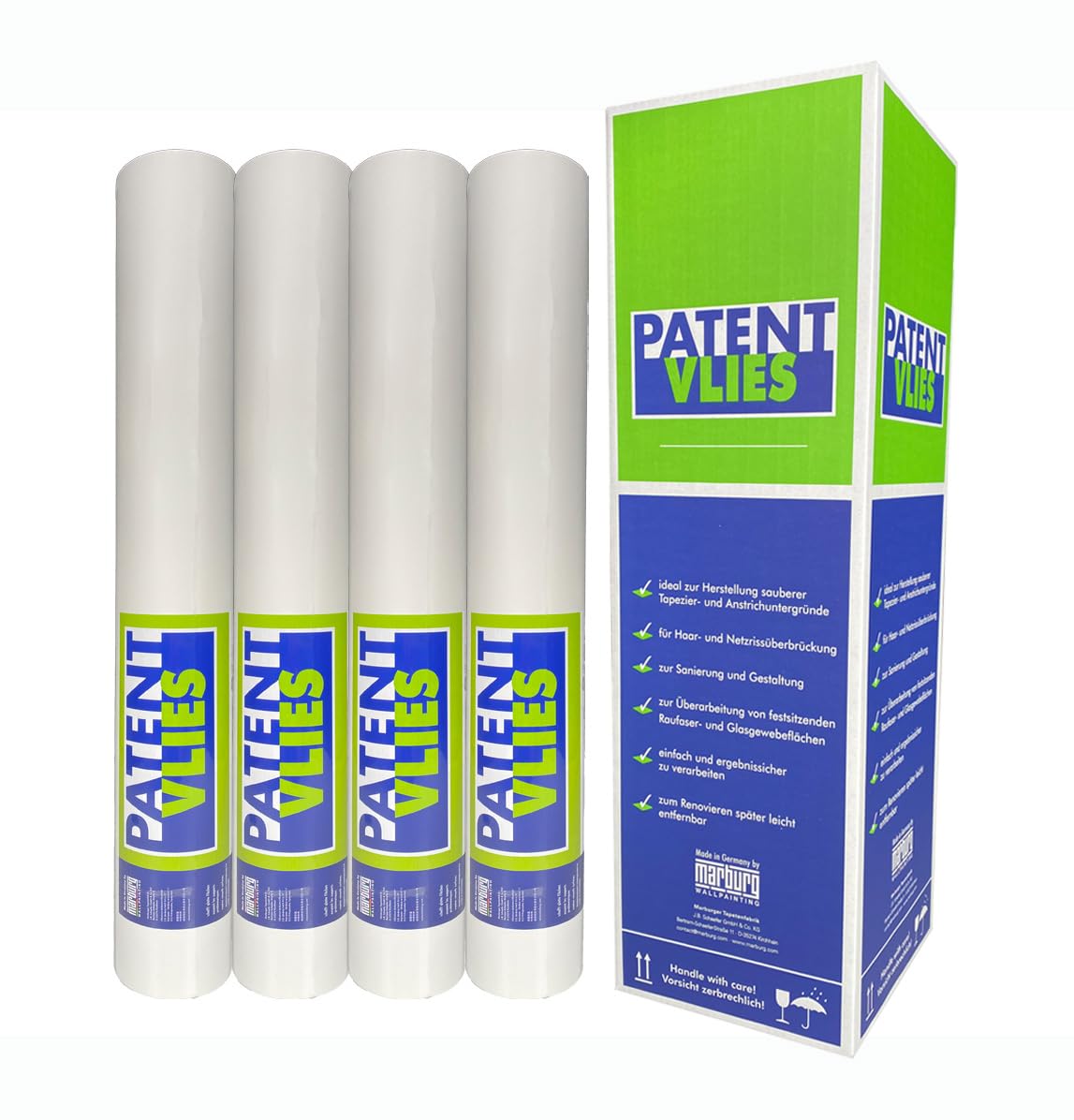Profivlies Glattvlies 150g Weiß Malervlies Renoviervlies 4x 25x0,75 m 75 m²