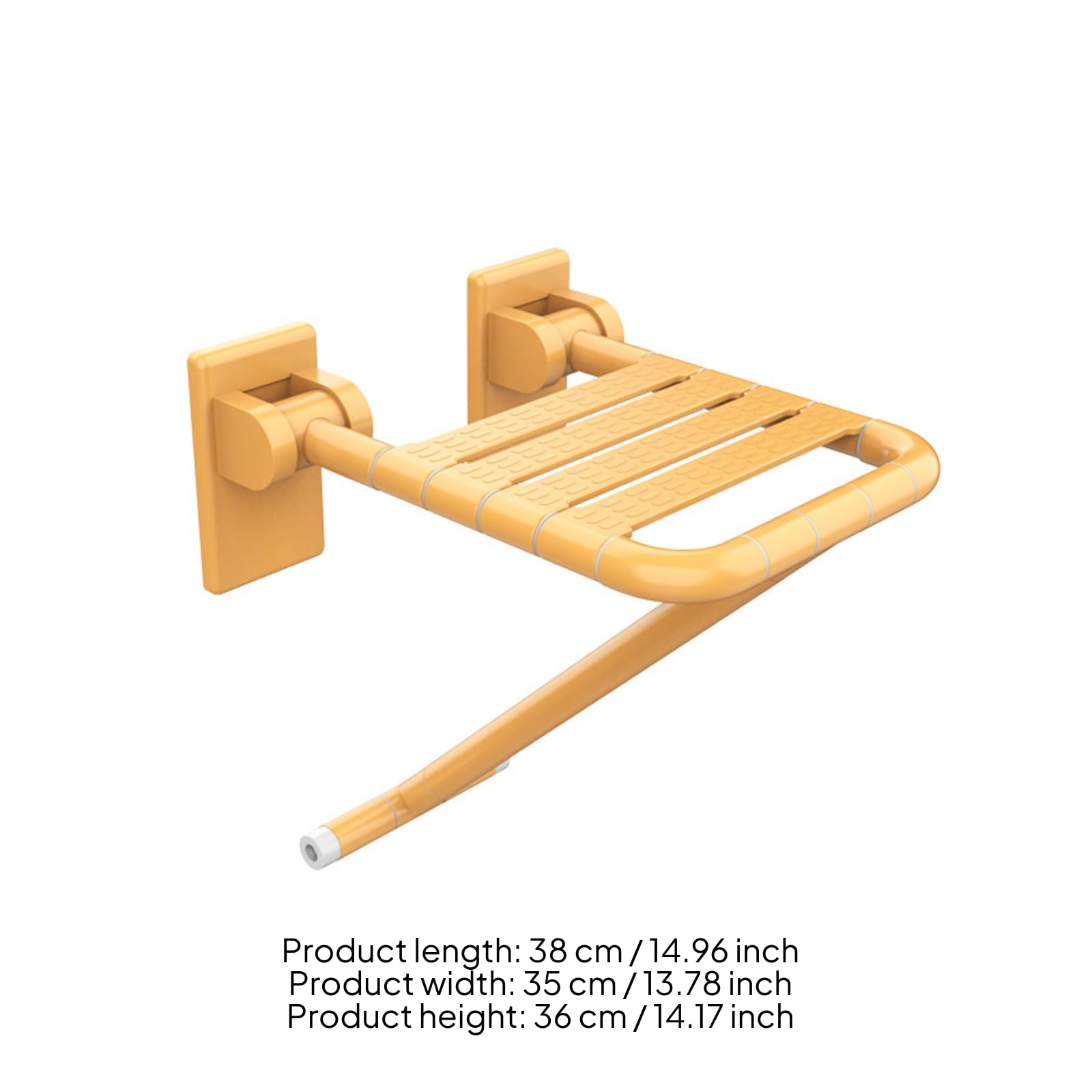 predolo Asiento Ducha Plegable Estable Asiento Baño Abatible Robusto Taburete Baño Pared para Usuarios con Movilidad Reducida, Style C