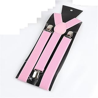 Tirante Mujeres Hombres forma ajustable elástico Clip-on Suspender tres Clip pantalones tirantes boda Correa fiesta cinturón accesorios de moda