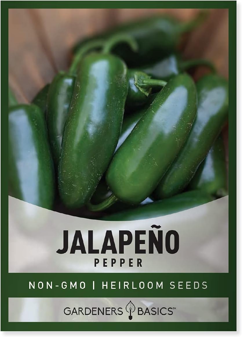 Jalapeno Pepper Seeds for Planting Heirloom Non-GMO Jalapeno Peppers Plant Seeds for Home Garden Vegetables Makes a Great Gift for Gardeners