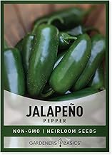 Gardeners Basics, Jalapeno Pepper Seeds for Planting Heirloom Non-GMO Jalapeno Peppers Plant Seeds for Home Garden Vegetables Makes a Great Gift for Gardeners