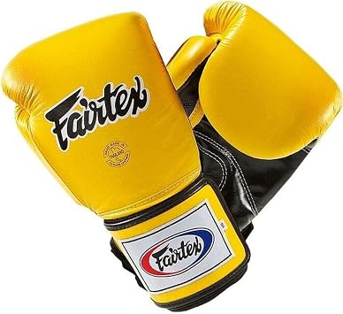 Fairtex Boxing Gloves BGV5 Pro Sparring Yellow - Muay Thai Kickboxing MMA Training Boxing Equipment Gear For Martial Art-12oz MMA Boxing Training