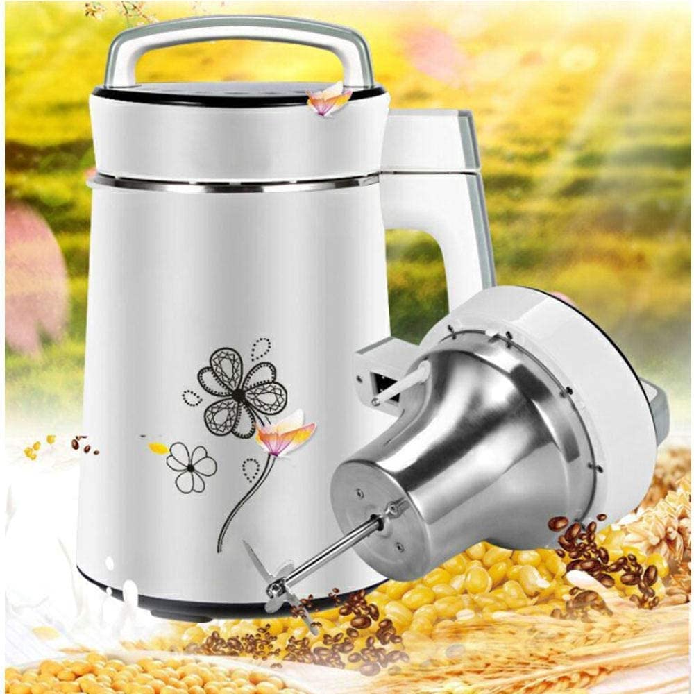 Machine à Soupe Automatique - Machine à Soupe Chaude ou Froide 6 en 1 Plus Lait de soja, Machine à Congee de céréales de Riz Plus - 4 Lames, Toucher Froid, Acier Inoxydable Durable
