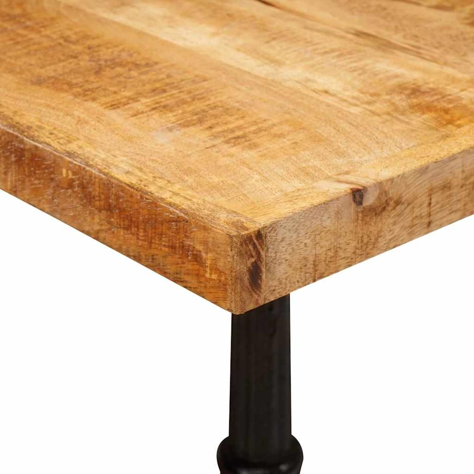 Gecheer Tavolo Bistrot Marrone, 50 x 50 x 76 cm, Legno di Mango, Industriale, Rustico e Elegante, per Cene e Pasti Rilassati