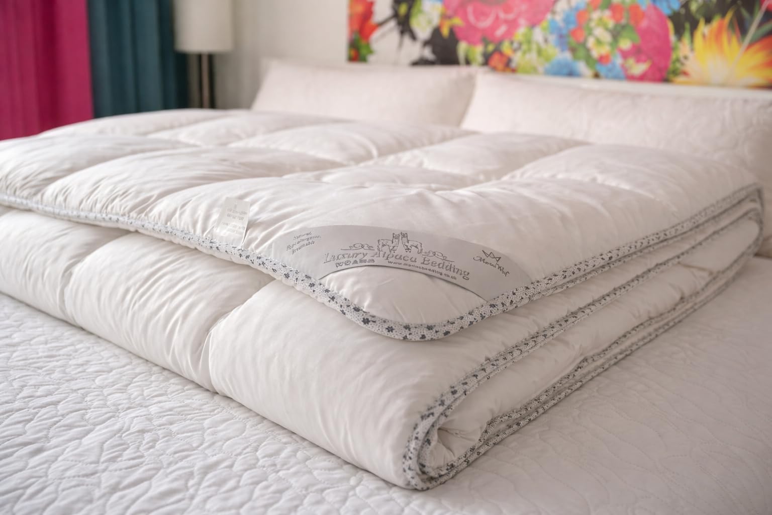 Merino Wool White Luxury Alpaca Duvet Alpaca Wool Duvets – Quilt - All Year/Seasons (140X200cm Single Size)