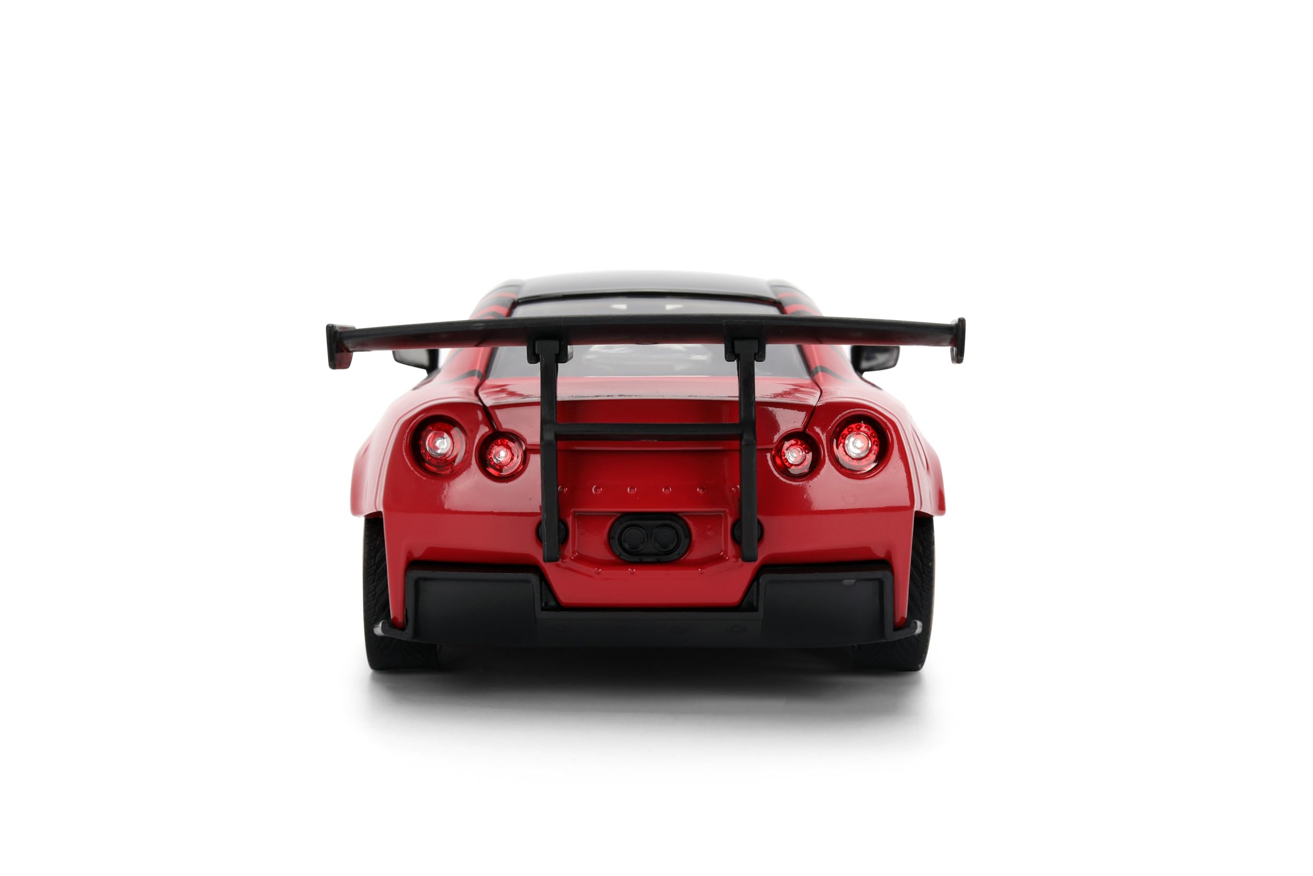 Jada 2009 Nissan GT-R Ben Sopra HSK Advan, Schwarz/Rot Toys 37022-1/24 Druckguss-Modellauto