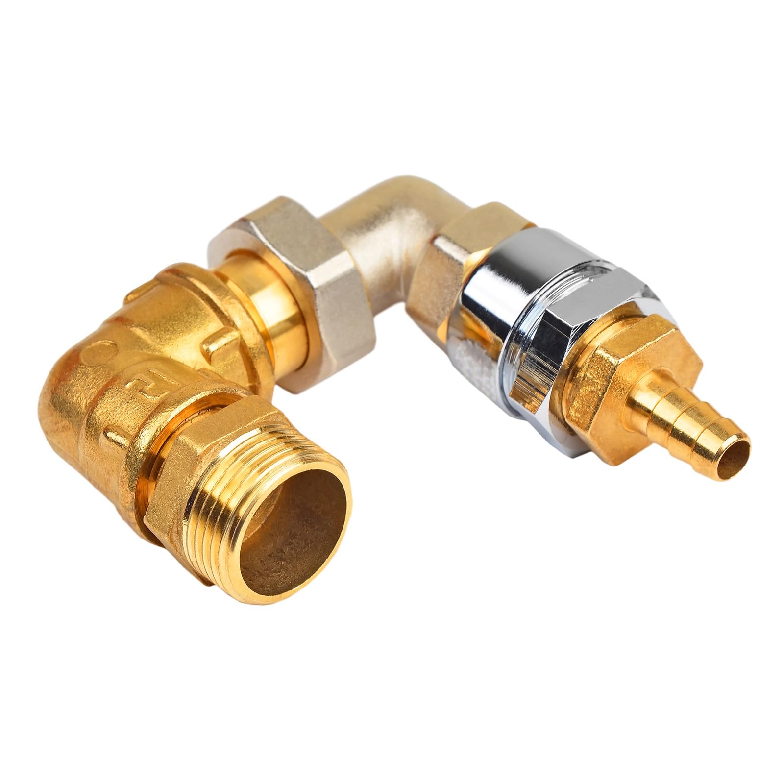 PATIKIL Riduttore A Esagono In Ottone, 5Pz Filettatura Femmina 3/8" NPT x Maschio 1" NPT Raccordi Tubi In Ottone Adattatore Tubi Riduttore Connettore Tubazioni Riduzione Acqua, Aria.