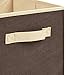 EZOWare Set of 6 Basket Bins Collapsible Storage Organizer Boxes Cube For Nursery Home - Hazelnut