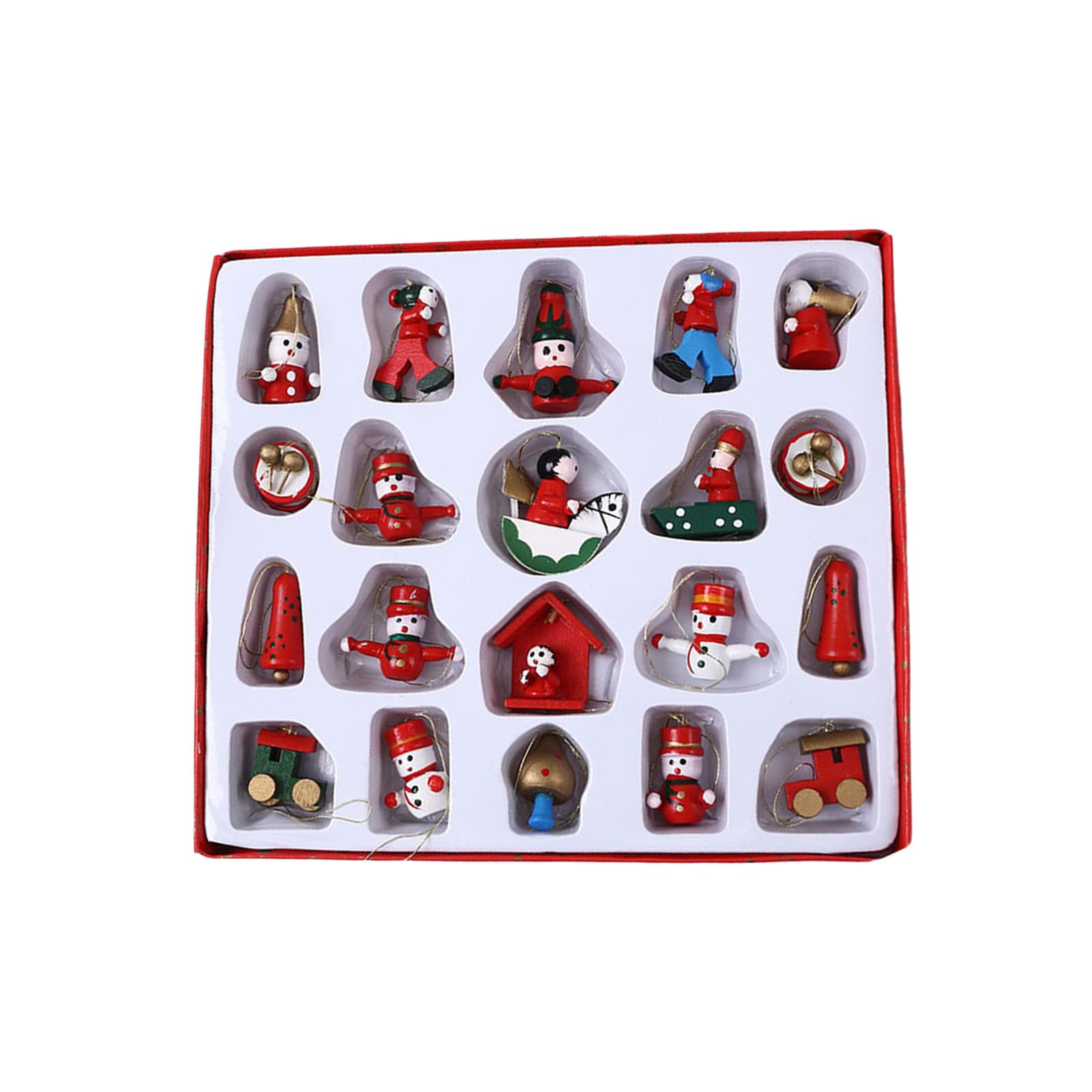 Tsophreniq Christmas Tree Decorations Wooden Doll Ornament Snowman Hanging Pendant for Home Party and Holiday Tree Decoration