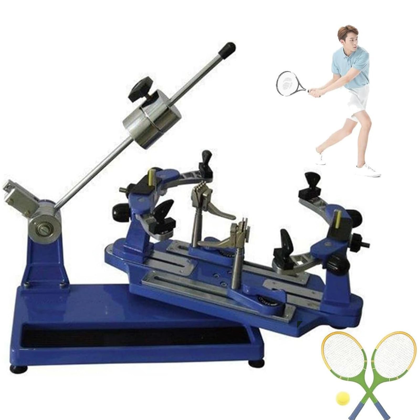 Incordatrice professionale per racchetta con sistema fisso a 6 punti e rotazione a 360 gradi per tennis e badminton