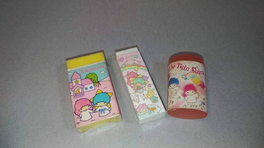 昭和レトロ　キキララ  消しゴム　セット Amazon | キキララ 消しゴム セット 昭和レトロ 1976 2013