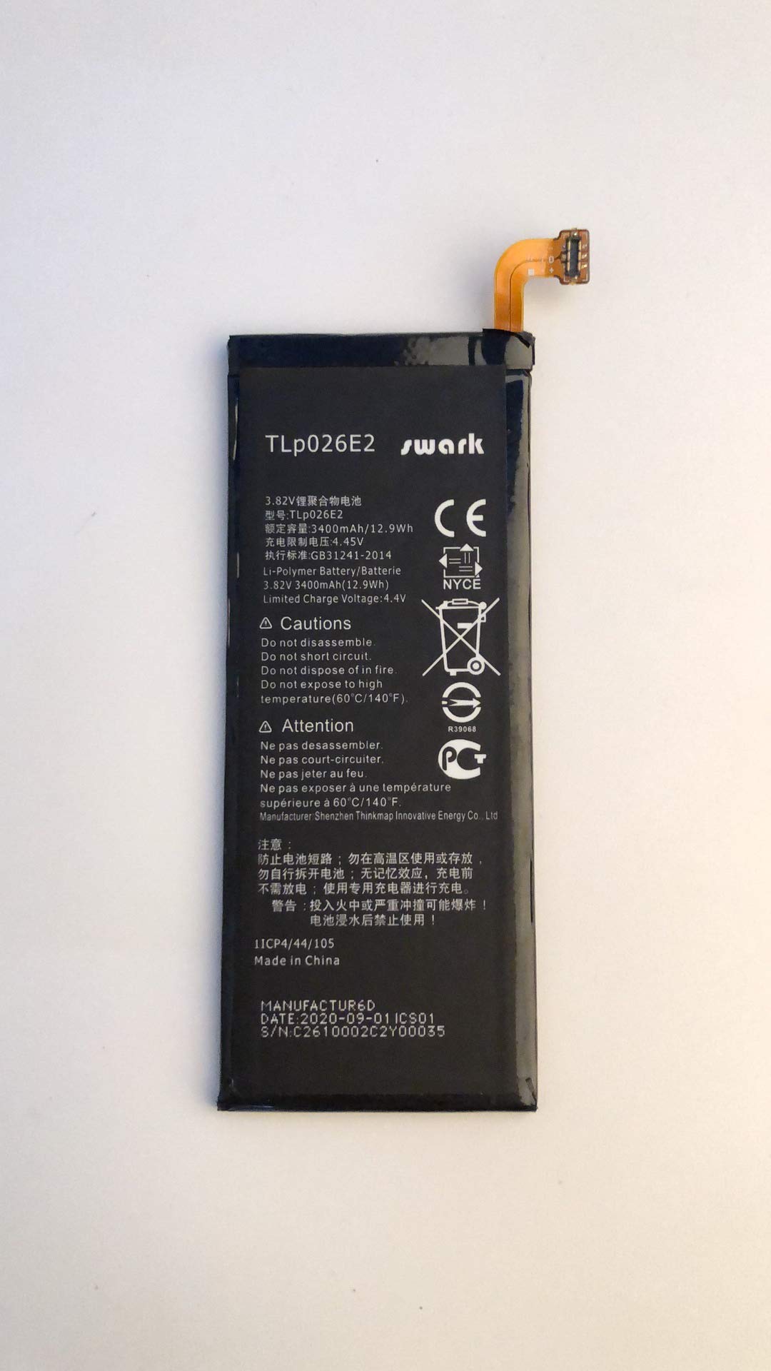 New Rechargeable Battery BAT-63108-003 Compatible with BlackBerry Keyone BBB100-1 BBB100-2 BB100-7 BB100-5, BBB100-3 with Tools