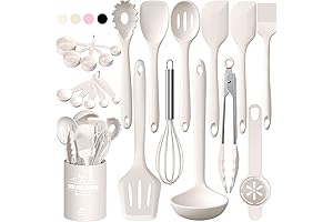 Umite Chef Silicone Kitchen Cooking Utensil Set - 22-Piece Spatula Set with Holder