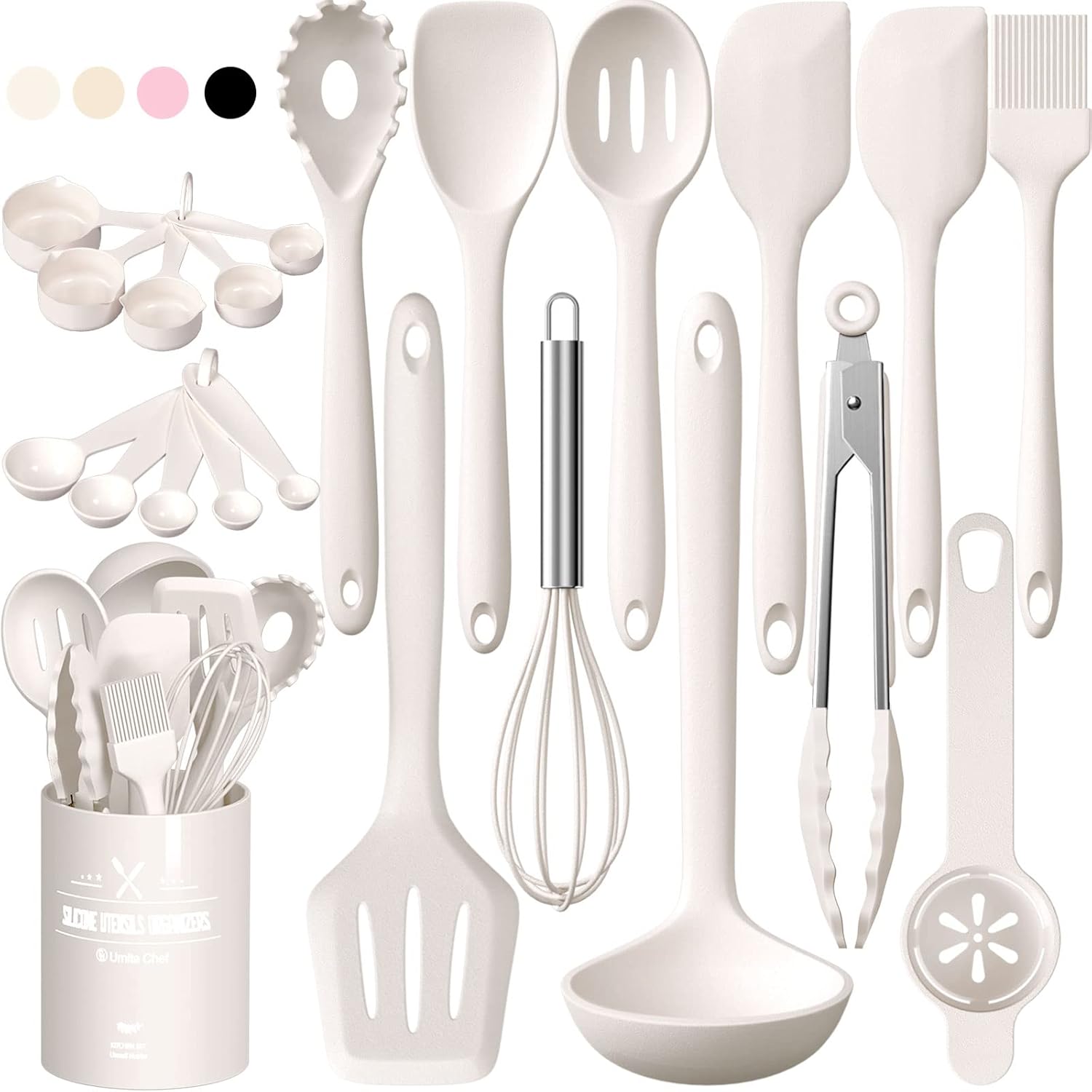 Buy Kitchen Utensils Set, Umite Chef 22Pcs Silicone Cooking Utensils ...