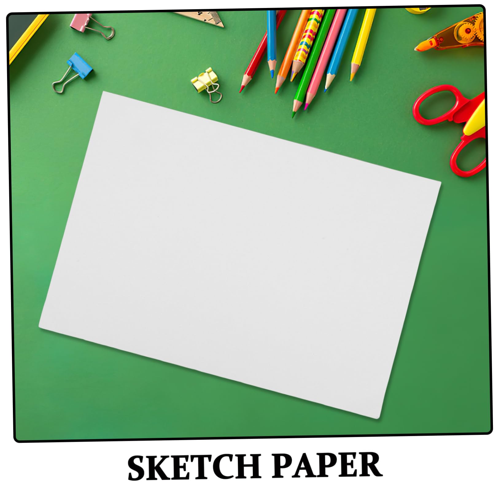 DOITOOL 100 Blatt Skizzenpapier Weißes Papier für Kinder und Schüler Glatte Oberfläche Reichlich Platz zum Zeichnen für Selbstgemacht Kunst und Malen